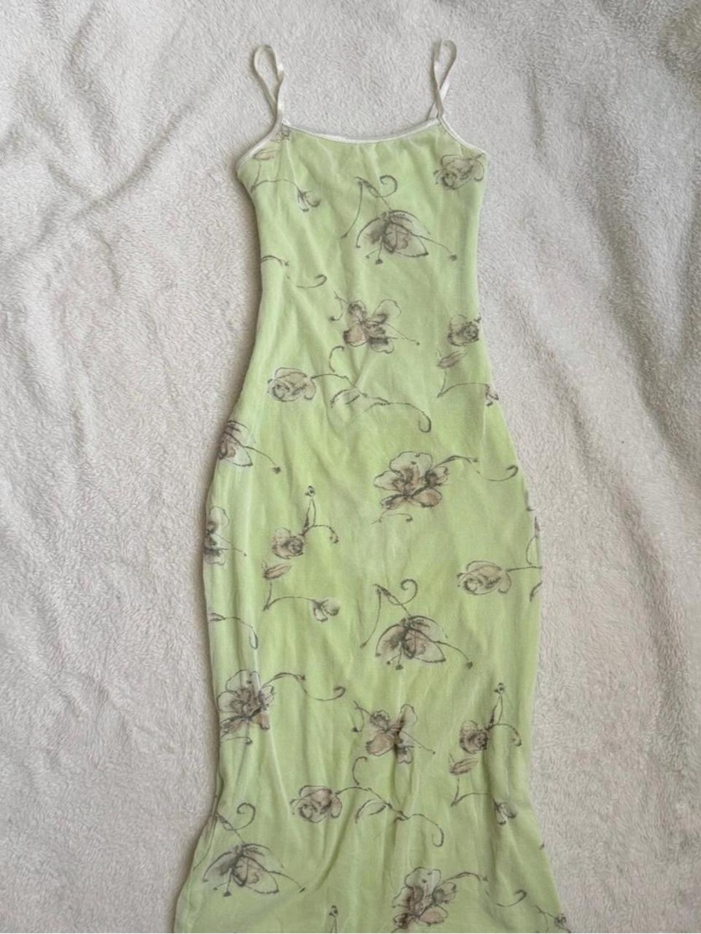 90s Vintage Scott tinkerbell like pastel green dress!